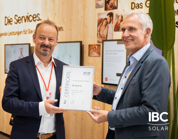 IBC SOLAR vince il Sustainable Exhibitor Award a Intersolar 2024 